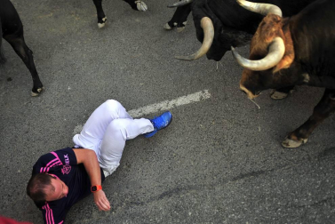 Fotos del tercer día de las fiestas de Tafalla y segundo encierro (16 de agosto de 2018)