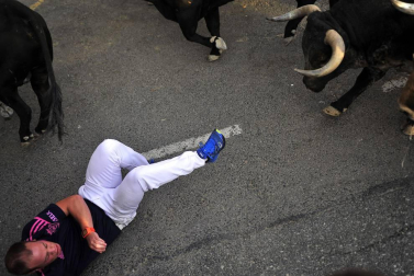 Fotos del tercer día de las fiestas de Tafalla y segundo encierro (16 de agosto de 2018)