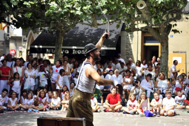 Fotos del tercer día de las fiestas de Tafalla y segundo encierro (16 de agosto de 2018)