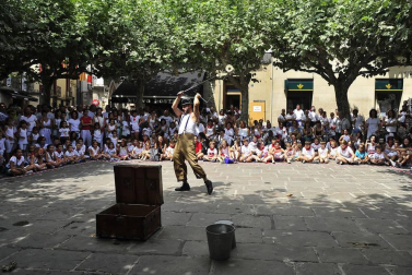 Fotos del tercer día de las fiestas de Tafalla y segundo encierro (16 de agosto de 2018)