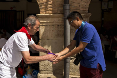 Los Arcos celebran su tradicional pochada en fiestas (17 de agosto de 2018)