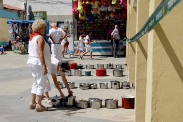 Imágenes de las fiestas de Lerín, principalmente de la pochada y de la comida popular.