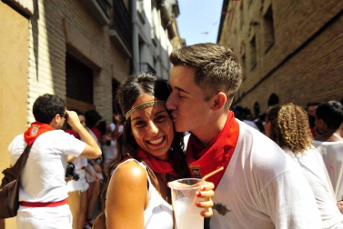Fotos del cohete de fiestas de Marcilla