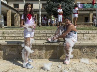 Imágenes del cohete de las fiestas de Rada 2018