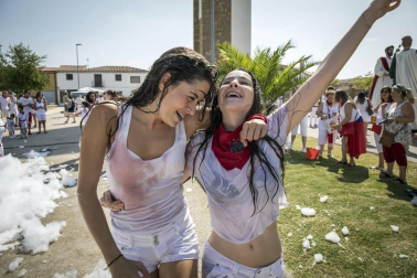 Imágenes del cohete de las fiestas de Rada 2018