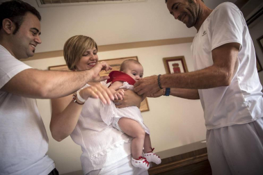 Imágenes del cohete de las fiestas de Rada 2018