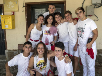 Imágenes del cohete de las fiestas de Rada 2018