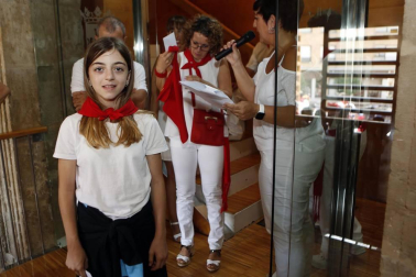Imágenes del cohete de fiestas de Miranda de Arga 2018