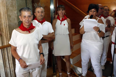 Imágenes del cohete de fiestas de Miranda de Arga 2018