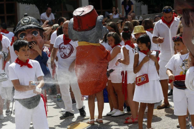 Imágenes del cohete de fiestas de Miranda de Arga 2018