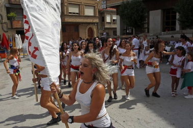 Imágenes del cohete de fiestas de Miranda de Arga 2018