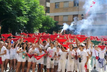 Fotos del cohete de fiestas de Marcilla
