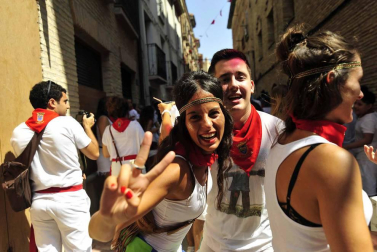 Fotos del cohete de fiestas de Marcilla