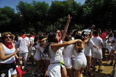 Fotos del cohete de fiestas de Marcilla