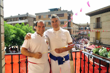 Fotos del cohete de fiestas de Marcilla