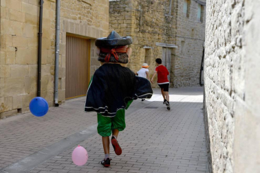 Imágenes del cohete de las fiestas de Barásoain 2018