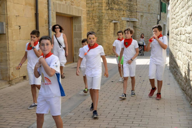 Imágenes del cohete de las fiestas de Barásoain 2018
