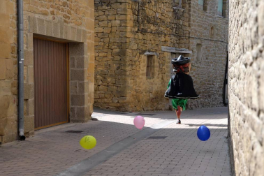 Imágenes del cohete de las fiestas de Barásoain 2018