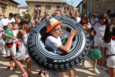 Imágenes del cohete de las fiestas de Barásoain 2018