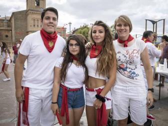 Fotos del cohete de las fiestas de Sesma 2018