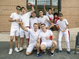Fotos del cohete de las fiestas de Sesma 2018