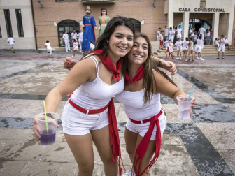 Fotos del cohete de las fiestas de Sesma 2018