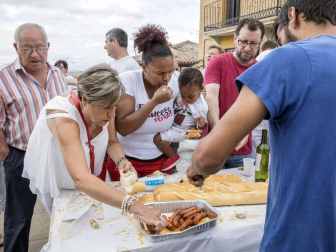 Fotos del cohete de las fiestas de Sesma 2018