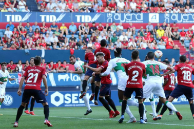 Fotos del partido disputado en El Sadar el domingo 26 de agosto, correspondiente a la segunda jornada de la Liga 1,2,3.