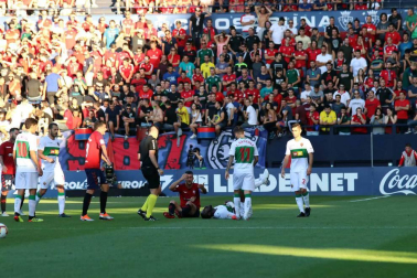 Fotos del partido disputado en El Sadar el domingo 26 de agosto, correspondiente a la segunda jornada de la Liga 1,2,3.