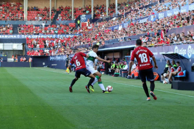 Fotos del partido disputado en El Sadar el domingo 26 de agosto, correspondiente a la segunda jornada de la Liga 1,2,3.
