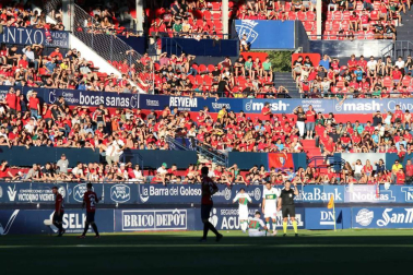 Fotos del partido disputado en El Sadar el domingo 26 de agosto, correspondiente a la segunda jornada de la Liga 1,2,3.