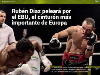 Además, el boxeador Rubén Díaz competirá por el cinturón más importante de Europa.