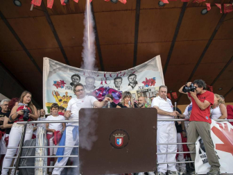 Fotos del cohete de las fiestas de Berriozar 2018