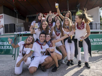 Fotos del cohete de las fiestas de Berriozar 2018