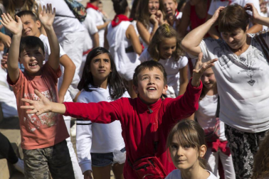 Imágenes del cohete de fiestas de Beriáin 2018