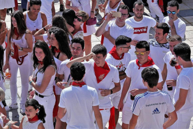 Imágenes del cohete de fiestas de Ayegui 2018