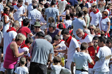 Imágenes del cohete de fiestas de Ayegui 2018