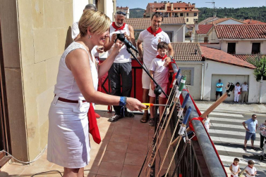 Imágenes del cohete de fiestas de Ayegui 2018