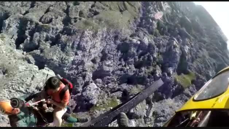 Rescatada en Larra en una operación de "alto riesgo"