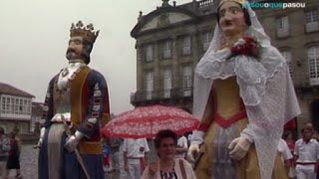 El viaje de los gigantes de Pamplona a Santiago en 1988