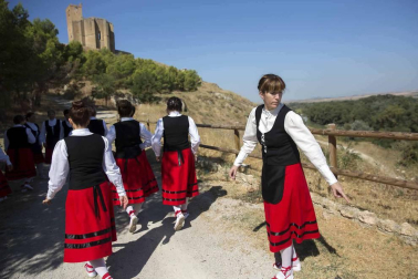Fotos de la procesión en el Día de Santa Fe de las fiestas de Caparroso 2018, 2 de septiembre