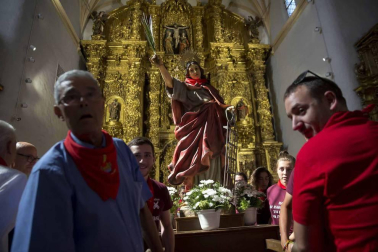 Fotos de la procesión en el Día de Santa Fe de las fiestas de Caparroso 2018, 2 de septiembre