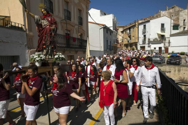 Fotos de la procesión en el Día de Santa Fe de las fiestas de Caparroso 2018, 2 de septiembre