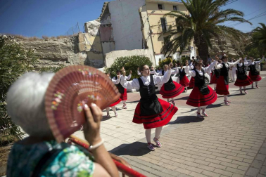 Fotos de la procesión en el Día de Santa Fe de las fiestas de Caparroso 2018, 2 de septiembre