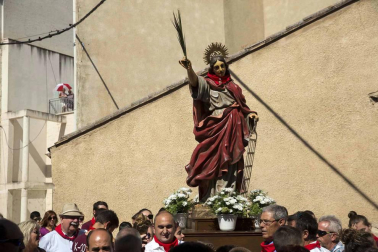 Fotos de la procesión en el Día de Santa Fe de las fiestas de Caparroso 2018, 2 de septiembre