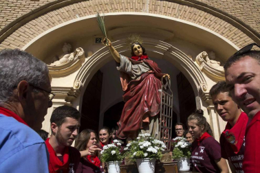 Fotos de la procesión en el Día de Santa Fe de las fiestas de Caparroso 2018, 2 de septiembre