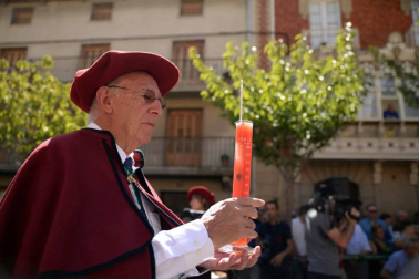 Imágenes de la Fiesta de la Vendimia de Navarra, celebrada en Olite este domingo, 2 de septiembre, y organizada por la Cofradía del Vino de Navarra.