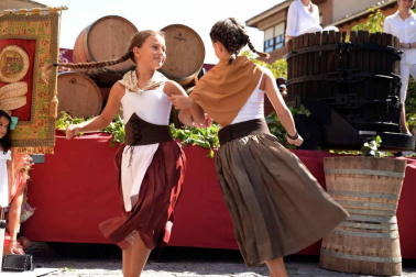 Imágenes de la Fiesta de la Vendimia de Navarra, celebrada en Olite este domingo, 2 de septiembre, y organizada por la Cofradía del Vino de Navarra.