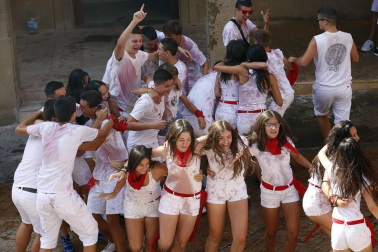 Fotos del cohete de las fiestas de Cáseda 2018