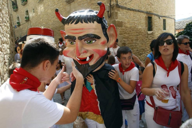 Fotos del cohete de las fiestas de Cáseda 2018